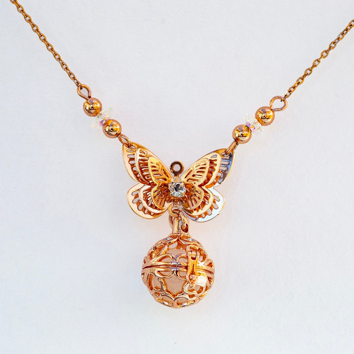 Butterfly Aroma Necklace | Diffusing on the go | Birthday Gift