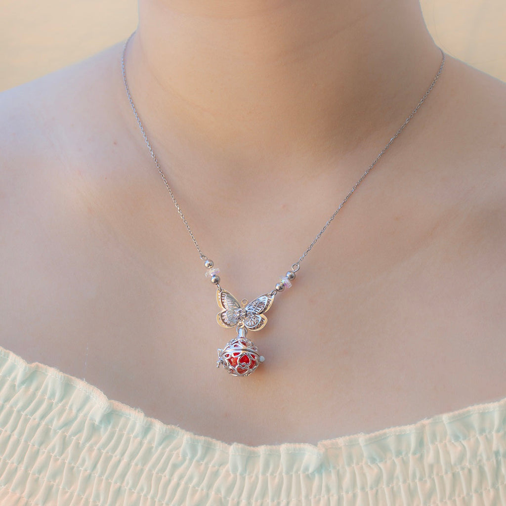 Butterfly Aroma Necklace | Diffusing on the go | Birthday Gift